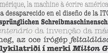 ITC American Typewriter Font Poster 5